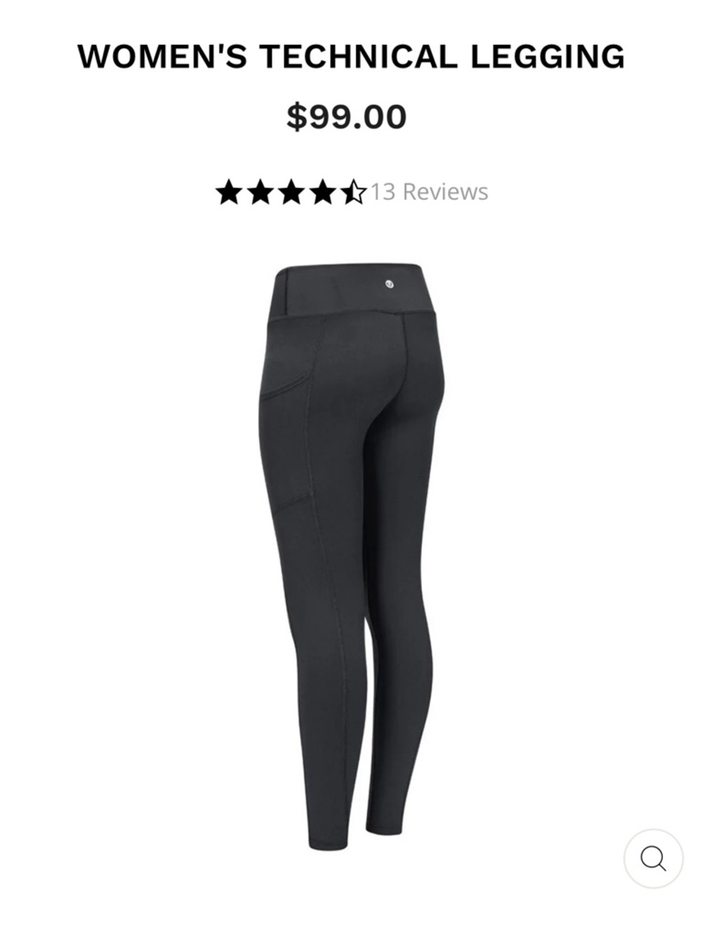 Women's Black Technical Leggings